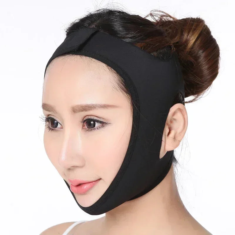 Elastic V-Line Face Slimming Bandage and Chin Lifting Strap for Women – Face Shaper, Cheek Lift, and Skin Care Facial Massage Tool