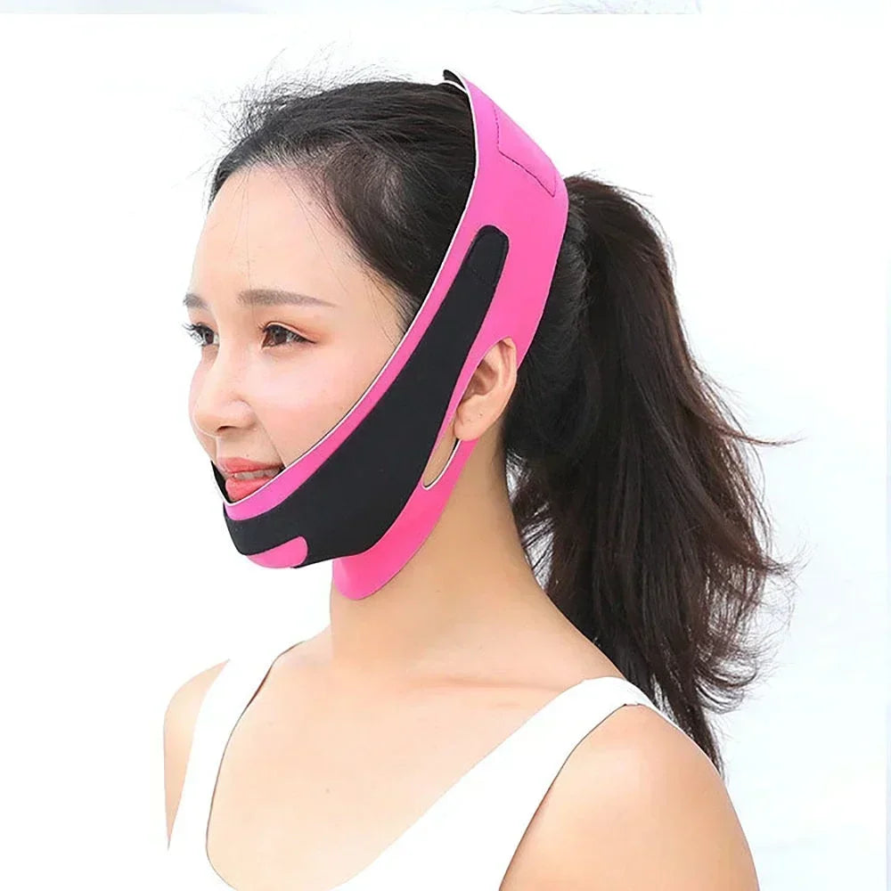 Elastic V-Line Face Slimming Bandage and Chin Lifting Strap for Women – Face Shaper, Cheek Lift, and Skin Care Facial Massage Tool
