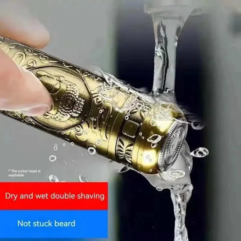 Mini Electric Waterproof Portable Barber Face Razor – USB Rechargeable Compact Shaver and Trimmer for Comfortable Grooming for Precision Shaving