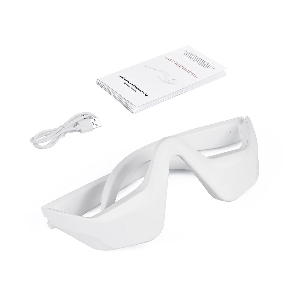 Rechargeable Eye Massager Device for Puffy Eyes, Dark Circles, Eye Bag Removal and Skin Rejuvenation