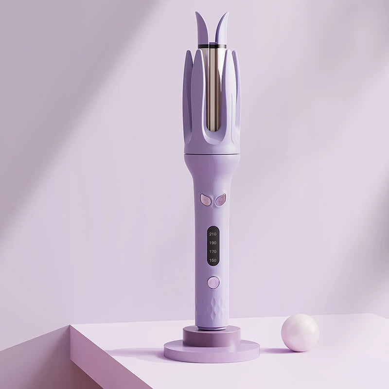 28 mm Automatic Negative Ion Ceramic Curling Iron Hair Curler for Rotating Curls and Waves – Anti-Tangle Electric Hair Styler for Smooth, Long-Lasting Curls for Home Use