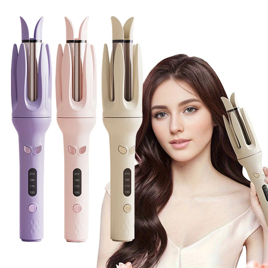 28 mm Automatic Negative Ion Ceramic Curling Iron Hair Curler for Rotating Curls and Waves – Anti-Tangle Electric Hair Styler for Smooth, Long-Lasting Curls for Home Use