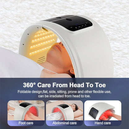 7-Color LED Light Therapy Face Mask PDT Machine with – Photon Skin Rejuvenation for Facial and Body Care with Nano Spray Technology
