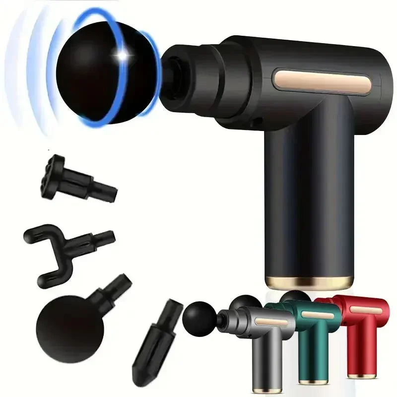 Portable USB Mini Massage Gun – Fascia Muscle Relaxation Vibrating Gun for Neck, Body & Fitness – Deep Tissue and Tension Relief