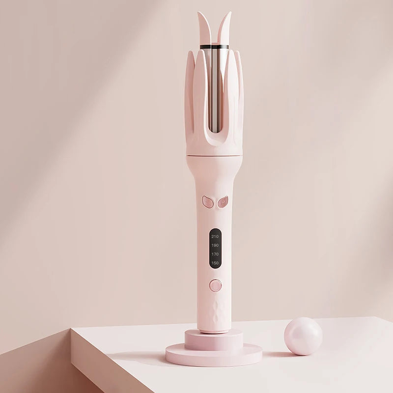 28 mm Automatic Negative Ion Ceramic Curling Iron Hair Curler for Rotating Curls and Waves – Anti-Tangle Electric Hair Styler for Smooth, Long-Lasting Curls for Home Use