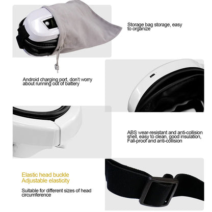 Foldable Eye Massager with Warm Vibration and Bluetooth Music for Relaxation & Fatigue Relief